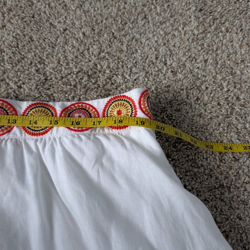 EUC Linen Boden Embroidered Skirt US 16/18 - Picture 6 of 8